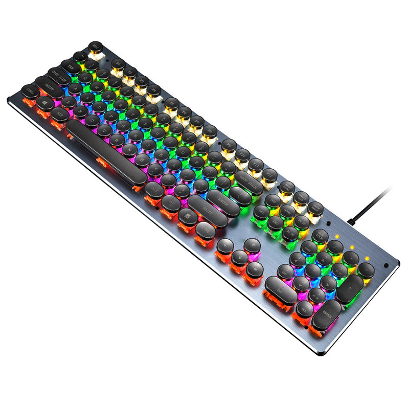 104 Keys Multi-Function TypeWriter Mechanical Gaming Keyboard