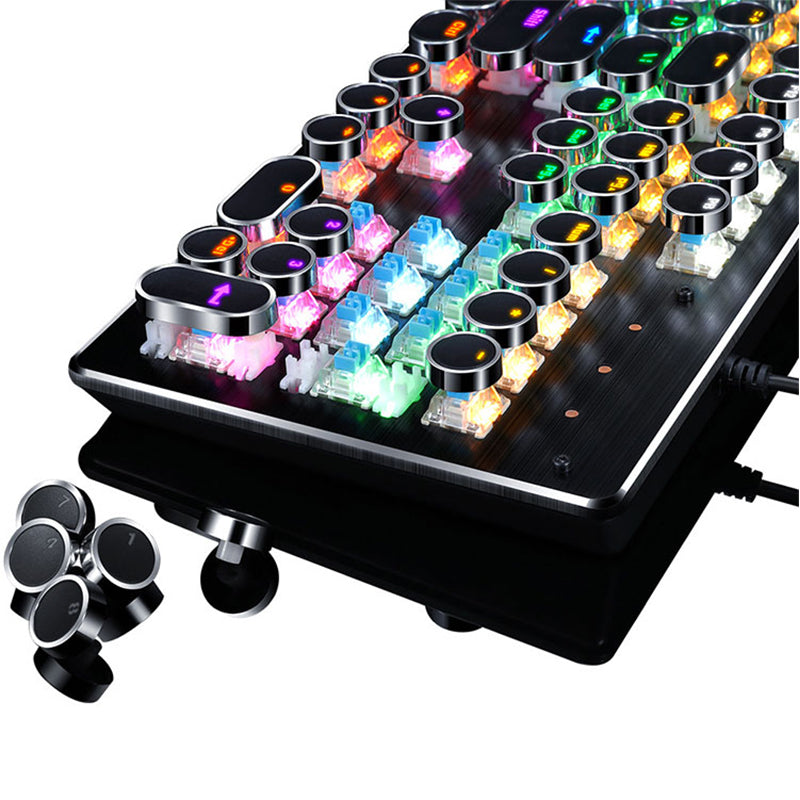 104 Keys Multi-Function TypeWriter Mechanical Gaming Keyboard